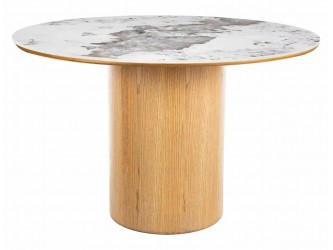 Rondo Fi120 étkező asztal pandoro fehér/ tölgy