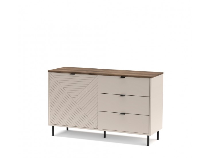 Evo K1D3S komód castello tölgy/ kasmír