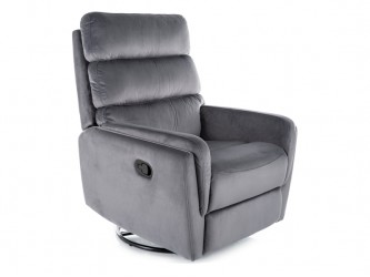 Argos Velvet dönthető fotel szürke (Bluvel 14)
