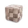Casel Velvet puff sötét bézs TAP.251