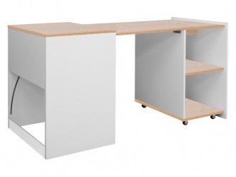 Duo íróasztal tölgy/ fehér