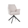 Hugo Brego szék fekete láb/ világos bézs 22.