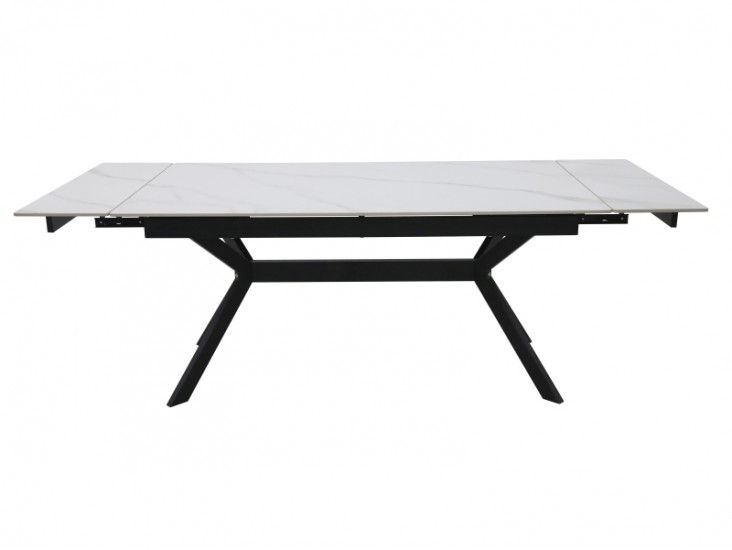 Imperia asztal 180(240)x90 fehér/ fekete Imperia asztal 180(240)x90 fehér/ fekete