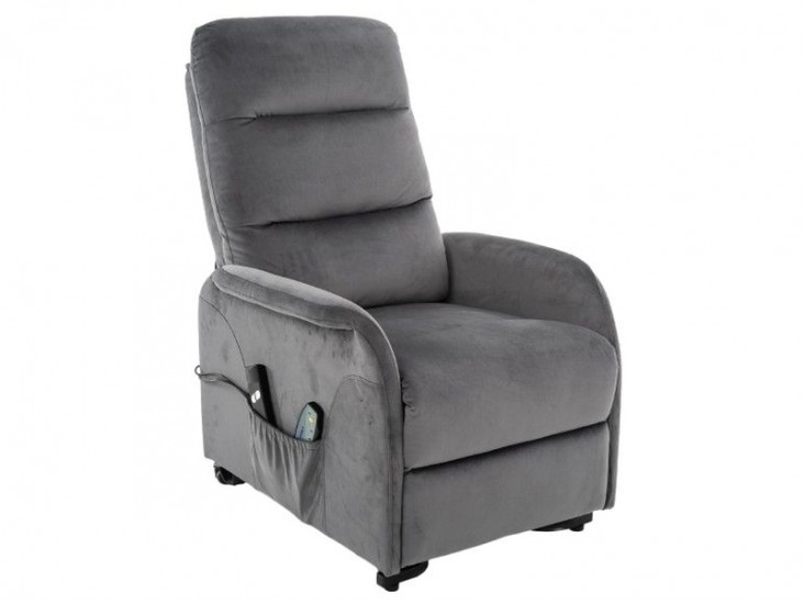 Jupiter M Velvet dönthető masszázsfotel szürke (Bluvel 14) Jupiter M Velvet dönthető masszázsfotel szürke (Bluvel 14)