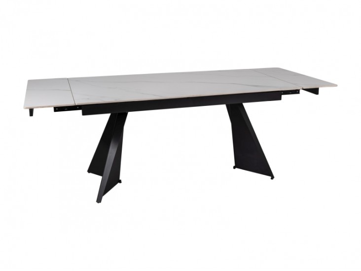 Laconi asztal 160(220)x90 fehér/ fekete Laconi asztal 160(220)x90 fehér/ fekete