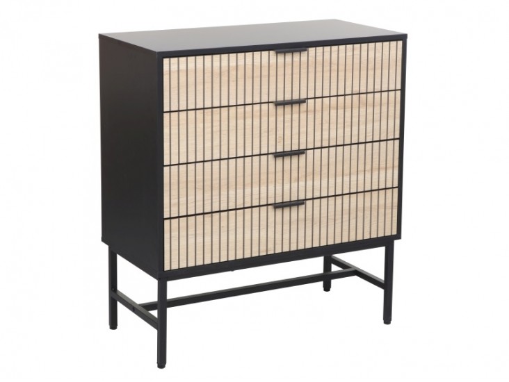 Mago K2 komód tölgy/ matt fekete