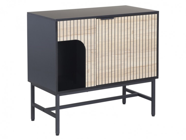 Mago K3 komód tölgy/ matt fekete