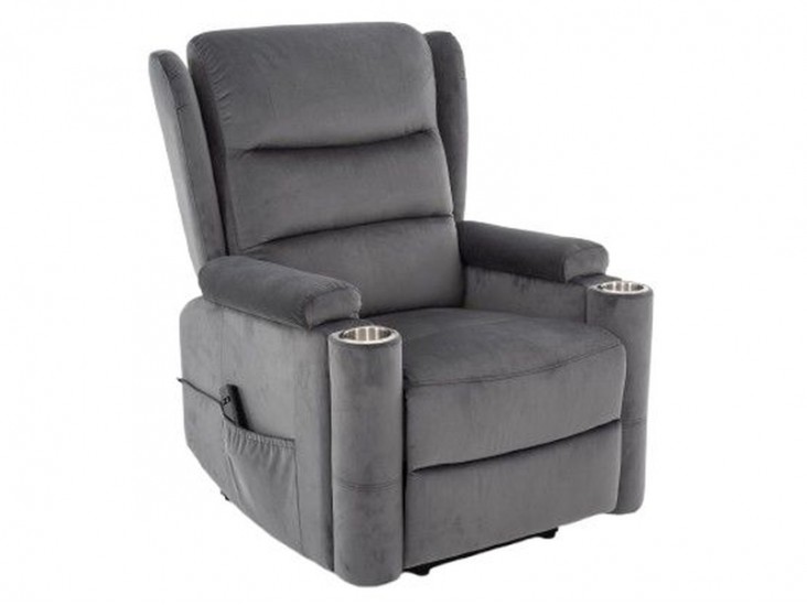 Minos Velvet dönthető fotel szürke (Bluvel 14) Minos Velvet dönthető fotel szürke (Bluvel 14)