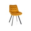 Monti Velvet szék fekete láb/ curry (Bluvel 68)