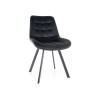 Monti Velvet szék fekete láb/ fekete (Bluvel 19)