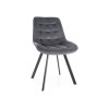 Monti Velvet szék fekete láb/ szürke (Bluvel 14)