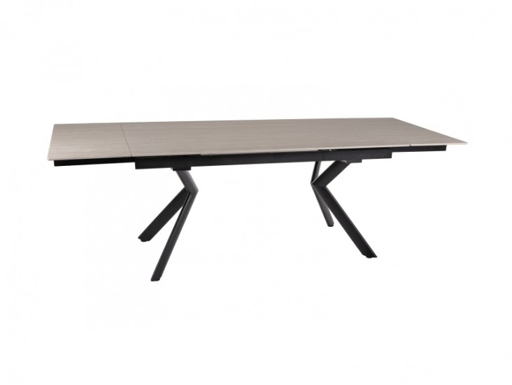 Norton asztal 160(240)x90 travertin bézs/ fekete Norton asztal 160(240)x90 travertin bézs/ fekete
