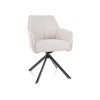 Notti étkezőszék fekete láb/ világos bézs Brego 22