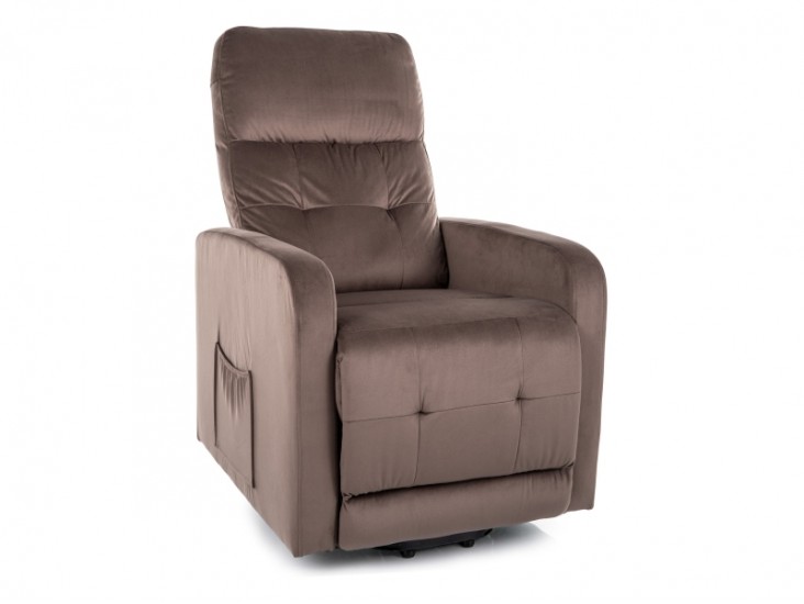 Otus II Velvet dönthető fotel cappuccino (Bluvel 38)