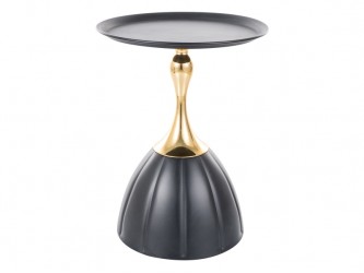 Piana asztalka D38x50 fekete/ arany
