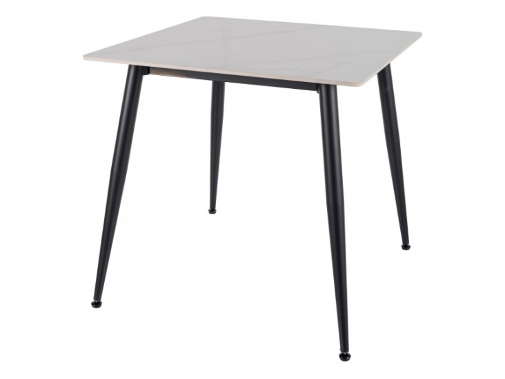 Rion asztal 80x80 fehér/ fekete Rion asztal 80x80 fehér/ fekete