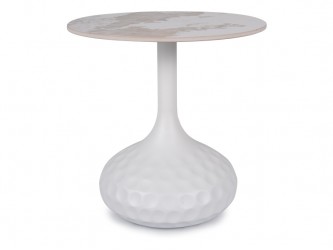 Salo B asztalka D50x49 fehér