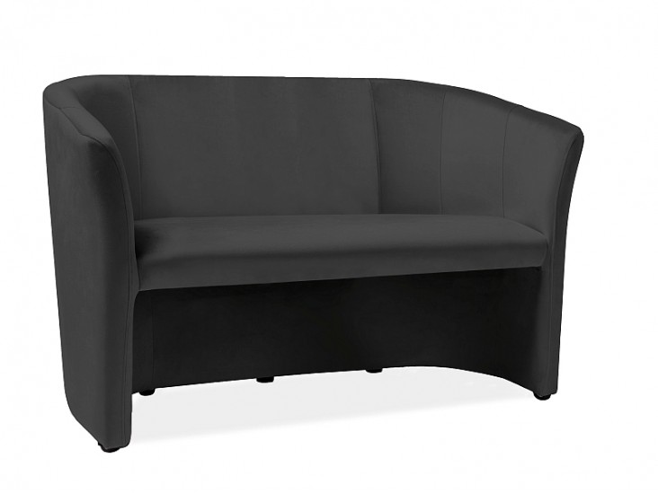 TM-2 Velvet kanapé fekete bluvel 19 / wenge TM-2 Velvet kanapé fekete bluvel 19 / wenge