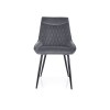 Agat Velvet étkező szék fekete láb/ szürke Bluvel 14