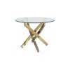 Agis A D60*45 asztalka üveg/ arany