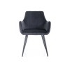 Apple Velvet étkező szék fekete láb/ fekete Bluvel 19