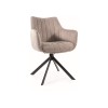 Azalia étkezőszék fekete láb/ világos bézs Brego 31