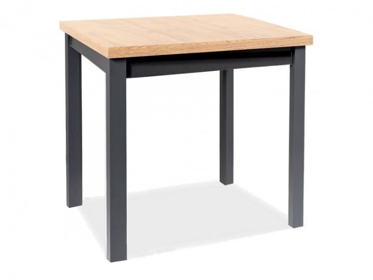 Adam asztal artisan tölgy /fekete 90x65