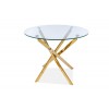 Agis étkező asztal üveg/ arany FI90