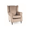 Baron Velvet fotel wenge láb/ sötét bézs (Bluvel 40)