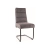 Berry étkezőszék fekete láb/ sötét szürke Brego 18