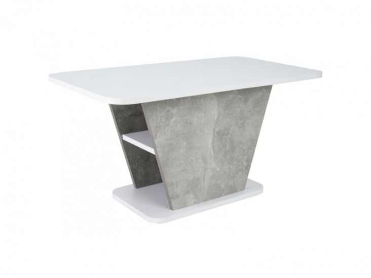 Calipso 90*50 asztalka bmatt fehér/ beton hatású szürke Calipso 90*50 asztalka bmatt fehér/ beton hatású szürke