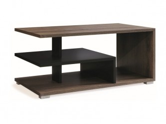 Cora asztalka tölgy barna/ fekete (90X50)