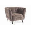 Castello 1 Velvet fotelbézs bluvel 28/ wenge