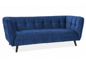 Castello 3 Velvet kanapé kék bluvel 86/ wenge