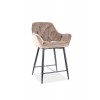 Cherry H-2 velvet bárszék fekete láb/ bézs bluvel 28