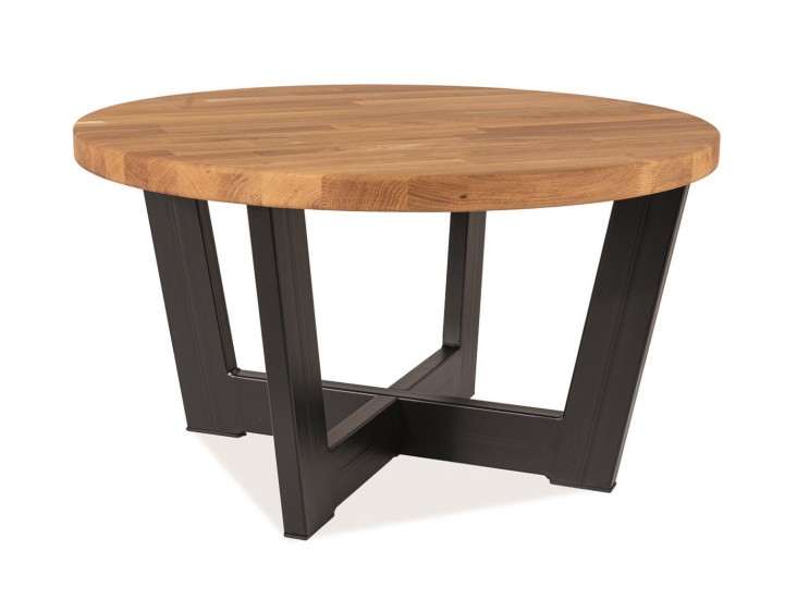 Cono B 80 laminált asztalka tölgy/ fekete