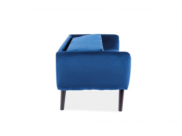 Elsa velvet kanapé sötétkék bluvel 86/ wenge Elsa velvet kanapé sötétkék bluvel 86/ wenge