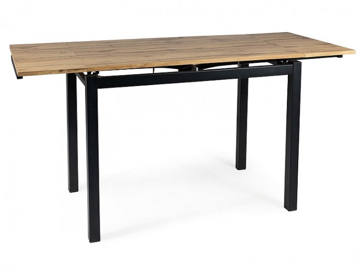 GD017 étkező asztal fekete láb/ artisan tölgy asztallap (110(170)x74)) GD017 étkező asztal fekete láb/ artisan tölgy asztallap (110(170)x74))