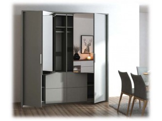 Gardrób XXXIX/208 üveg/ fehér