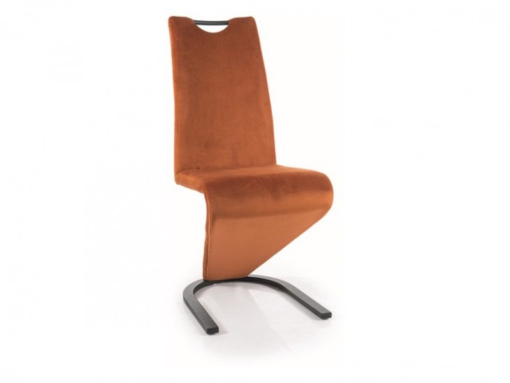 H090 Velvet étkező szék fekete láb/ fahéj (Bluvel 4215) H090 Velvet étkező szék fekete láb/ fahéj (Bluvel 4215)