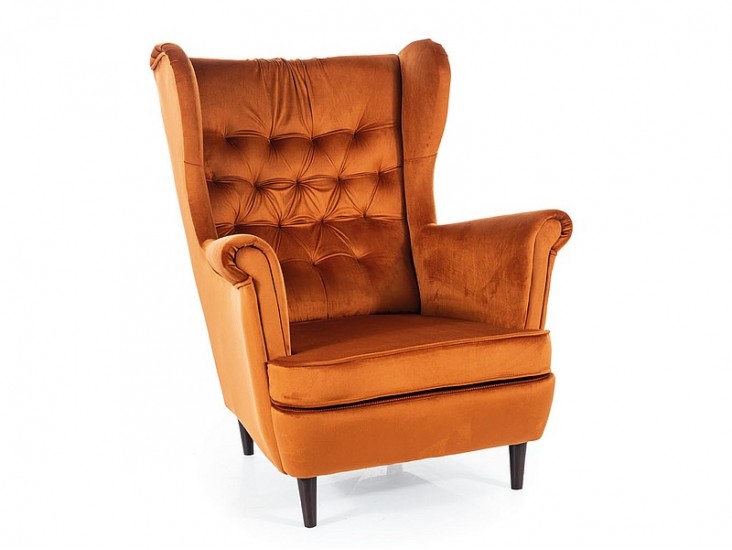 Harry Velvet fotel venge láb/ fahéj (Bluvel 4215) Harry Velvet fotel venge láb/ fahéj (Bluvel 4215)