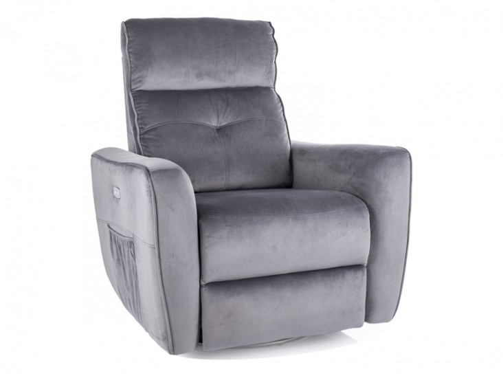 Helios M Velvet masszázsfotel szürke Bluvel 14 Helios M Velvet masszázsfotel szürke Bluvel 14