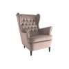 Harry Velvet fotel bézs bluvel 28/ wenge