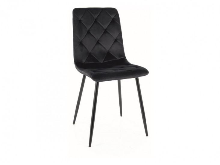 Jerry Velvet étkező szék fekete láb/ fekete (Bluvel 19) Jerry Velvet étkező szék fekete láb/ fekete (Bluvel 19)