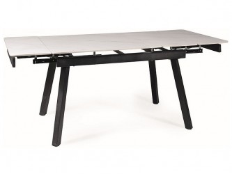 John 150(210)*90 étkező asztal fehér/ fekete láb