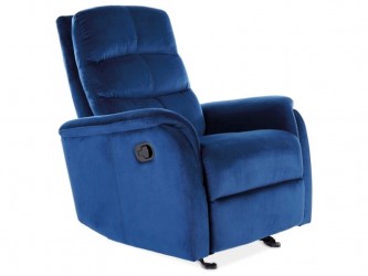 Jowisz velvet nyitható fotel kék bluvel 86