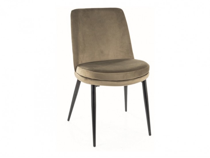 Kayla Velvet étkező szék fekete láb/ oliva zöld (Bluvel 77) Kayla Velvet étkező szék fekete láb/ oliva zöld (Bluvel 77)