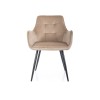 Lemon Velvet étkező szék fekete láb/ bézs Bluvel 28