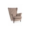 Lady Velvet fotel bézs bluvel 28/ wenge