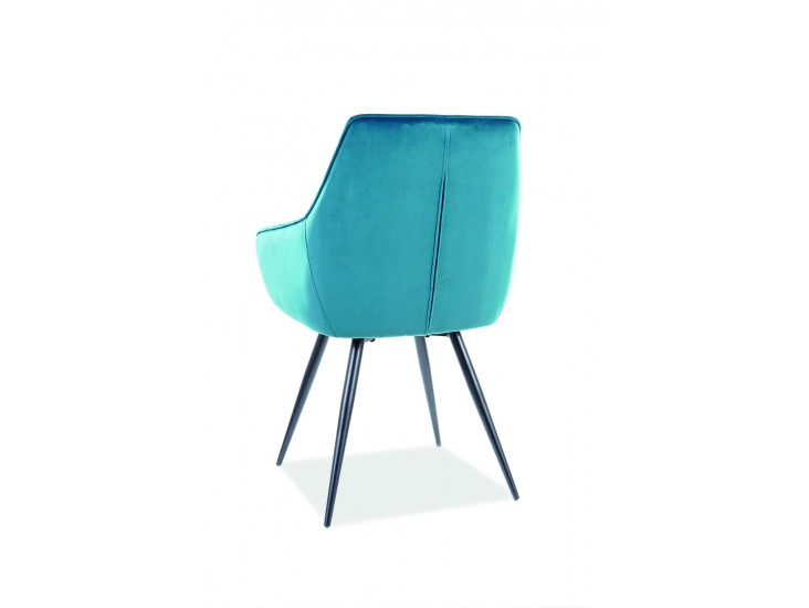 Lilia Velvet étkező szék fekete láb/ türkiz bluvel 85 Lilia Velvet étkező szék fekete láb/ türkiz bluvel 85